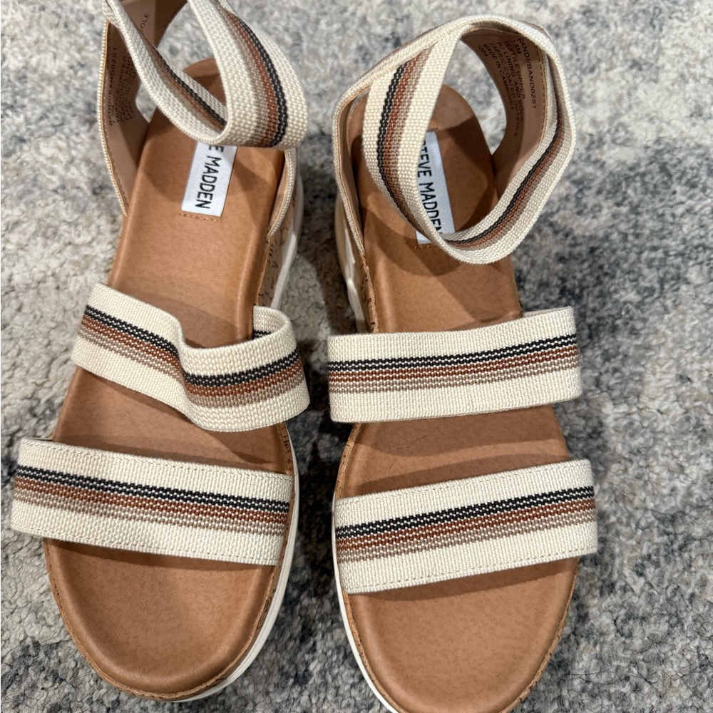 Steve Madden Multi-Stripe Sandals